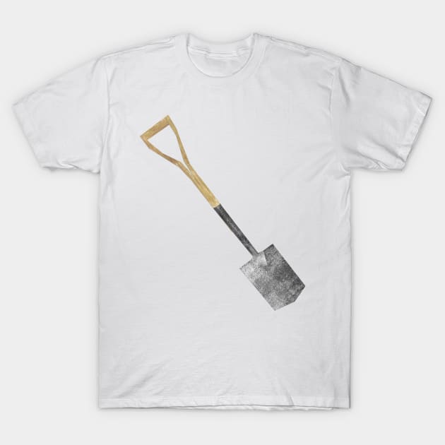 Garden spade T-Shirt by Babban Gaelg